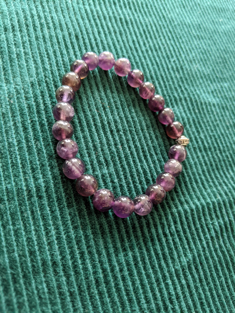 Amethyst Beaded Bracelet