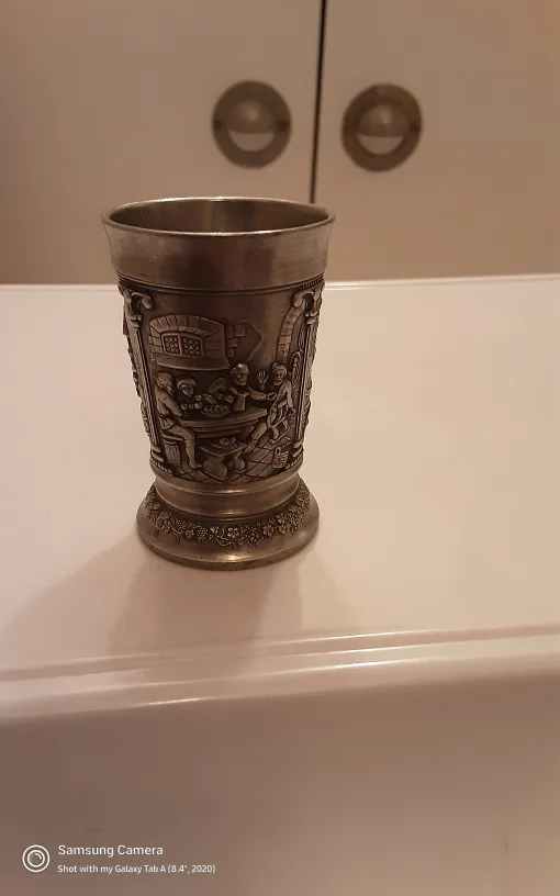 Vintage Pewter Shot Glass image indicator(2)