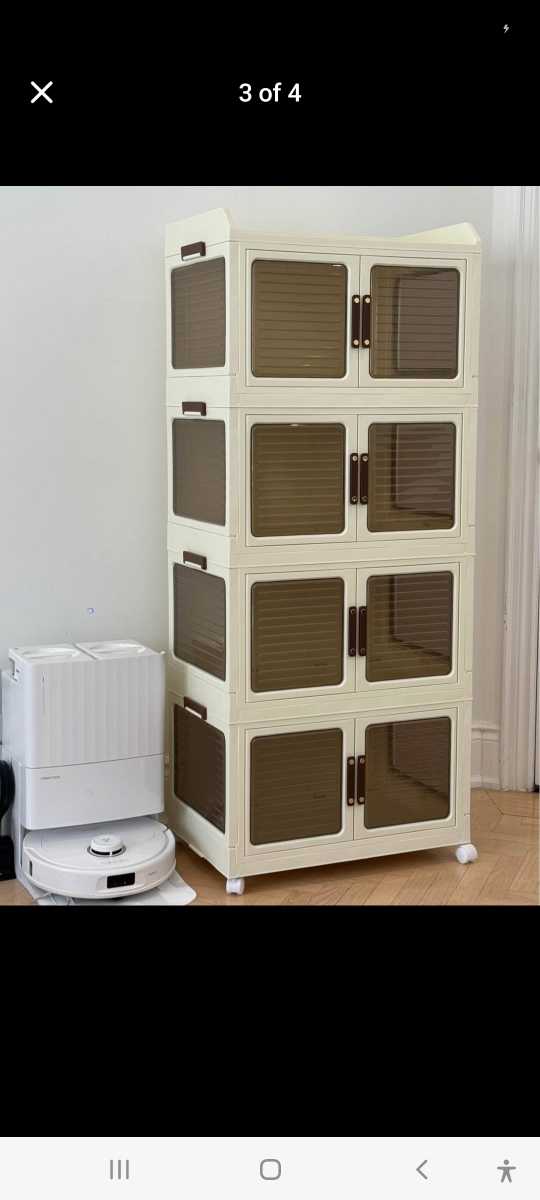 White Plastic Storage Drawers - photo 2