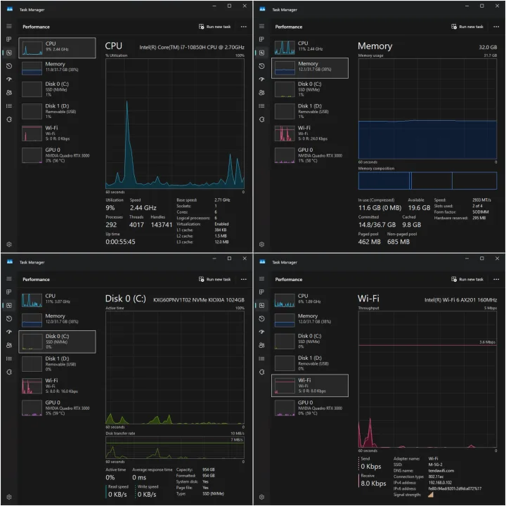 Dell Precision Laptop - i7, 32GB RAM, 1TB, Win11Pro, RTX 3000 image indicator(7)