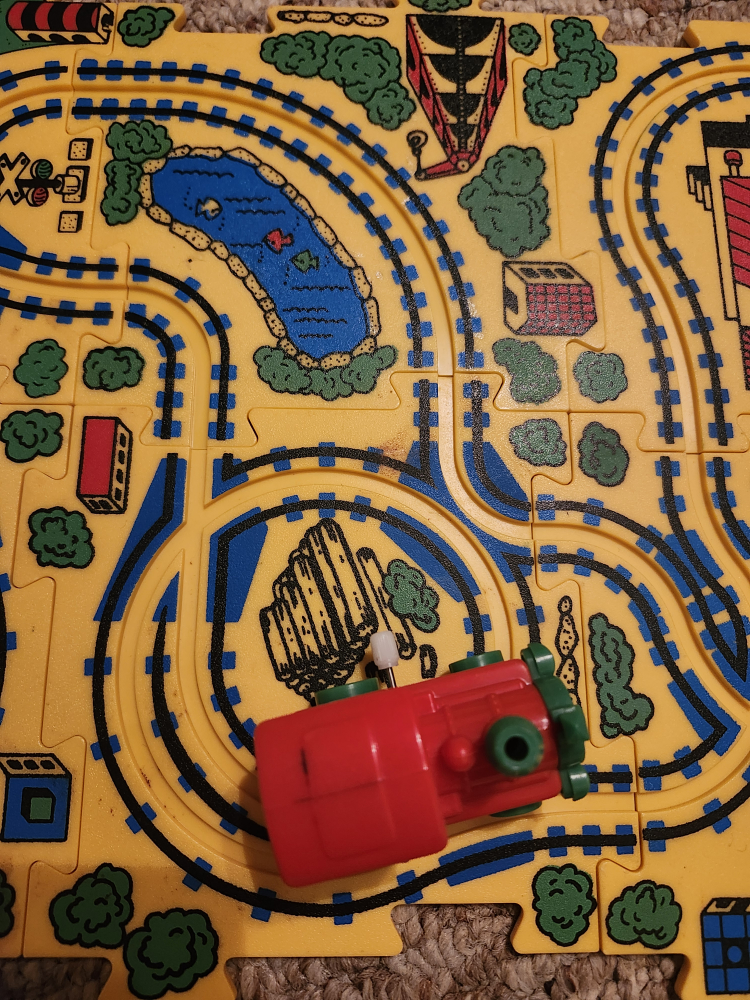 2 Vintage Travel Track Puzzle
