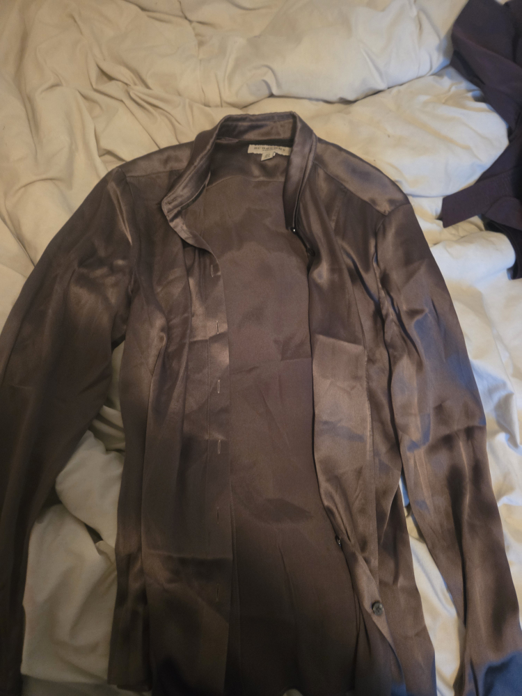 Burberry London Silk Shirt - Size 10 (UK)