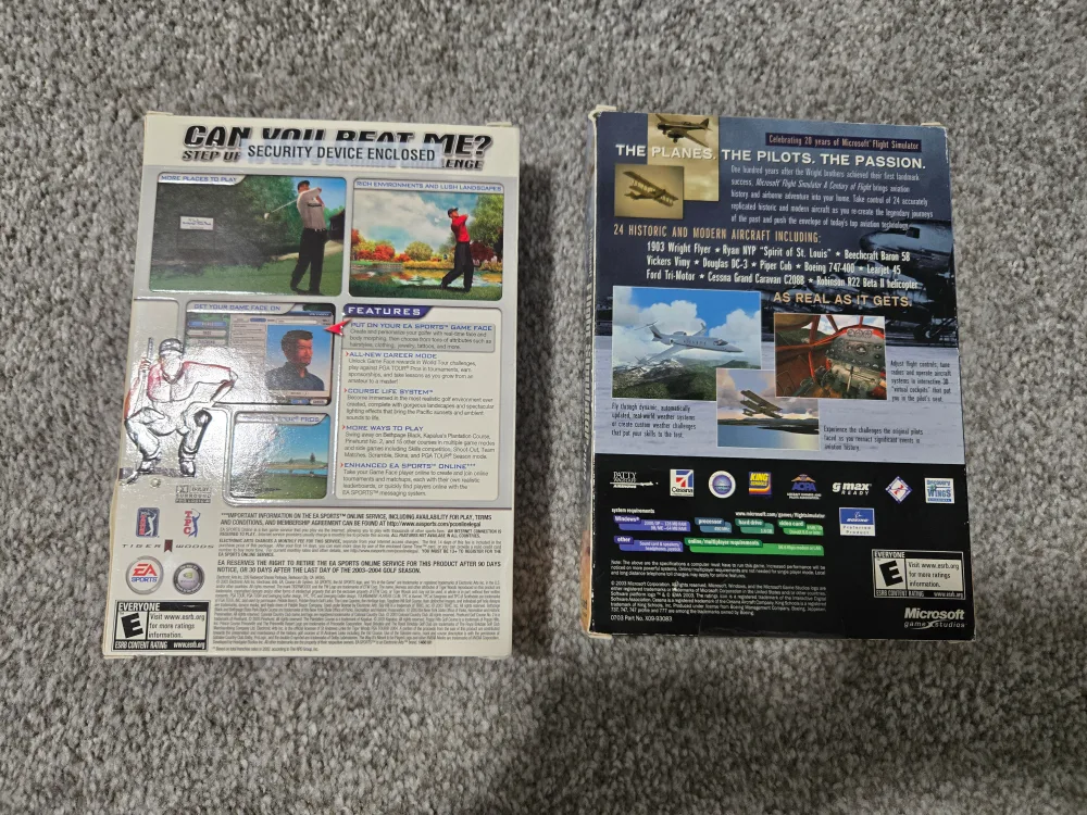 Tiger Woods PGA Tour 2004 & Flight Simulator 2004 image indicator(2)