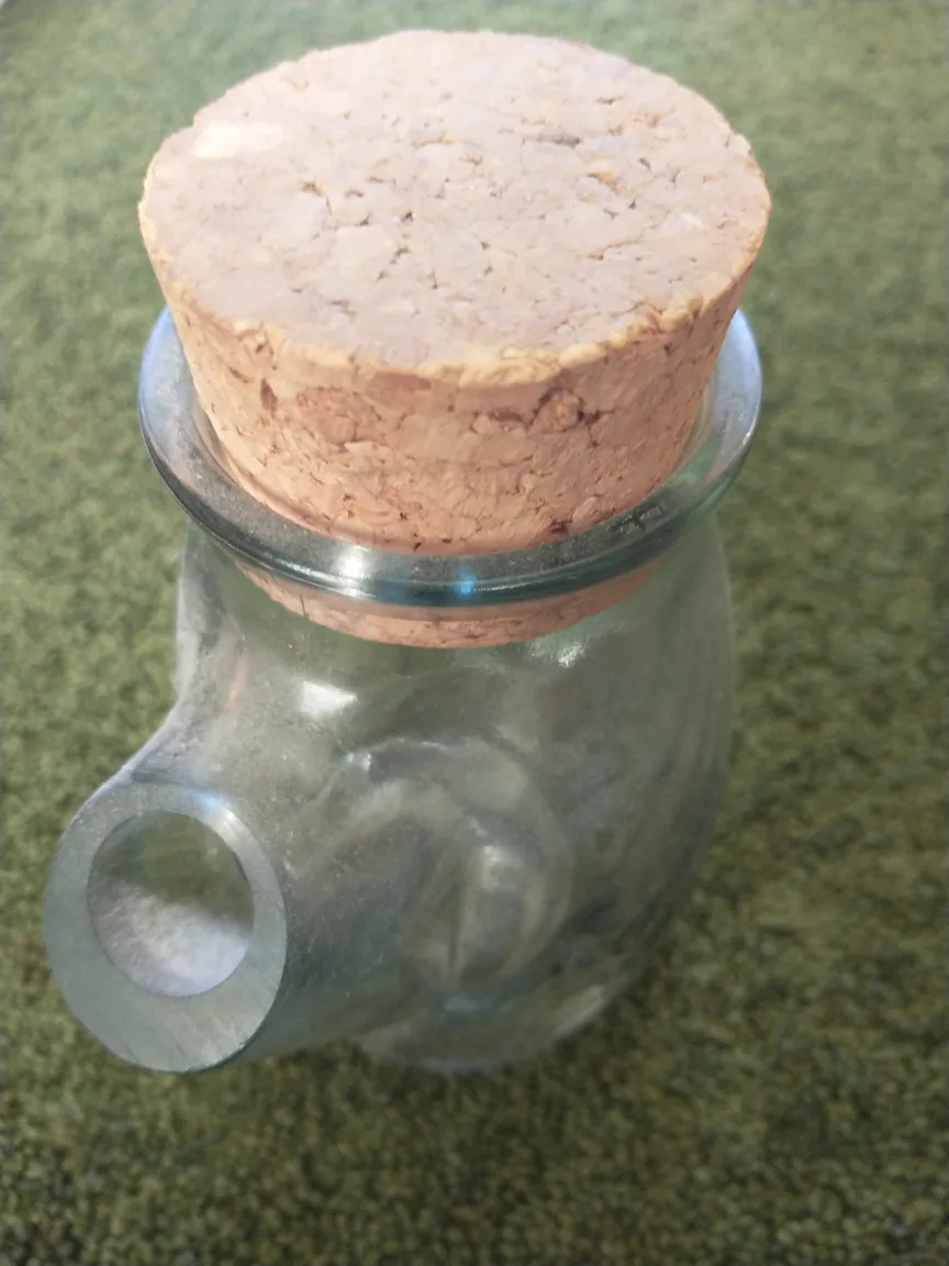 Mini Glass Pitcher with Cork Stopper image indicator(2)