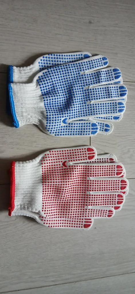 Work Gloves - Red & Blue