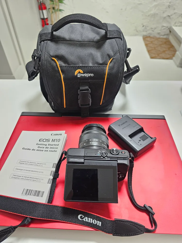 Canon EOS M10 Camera with Lowepro Bag thumbnail