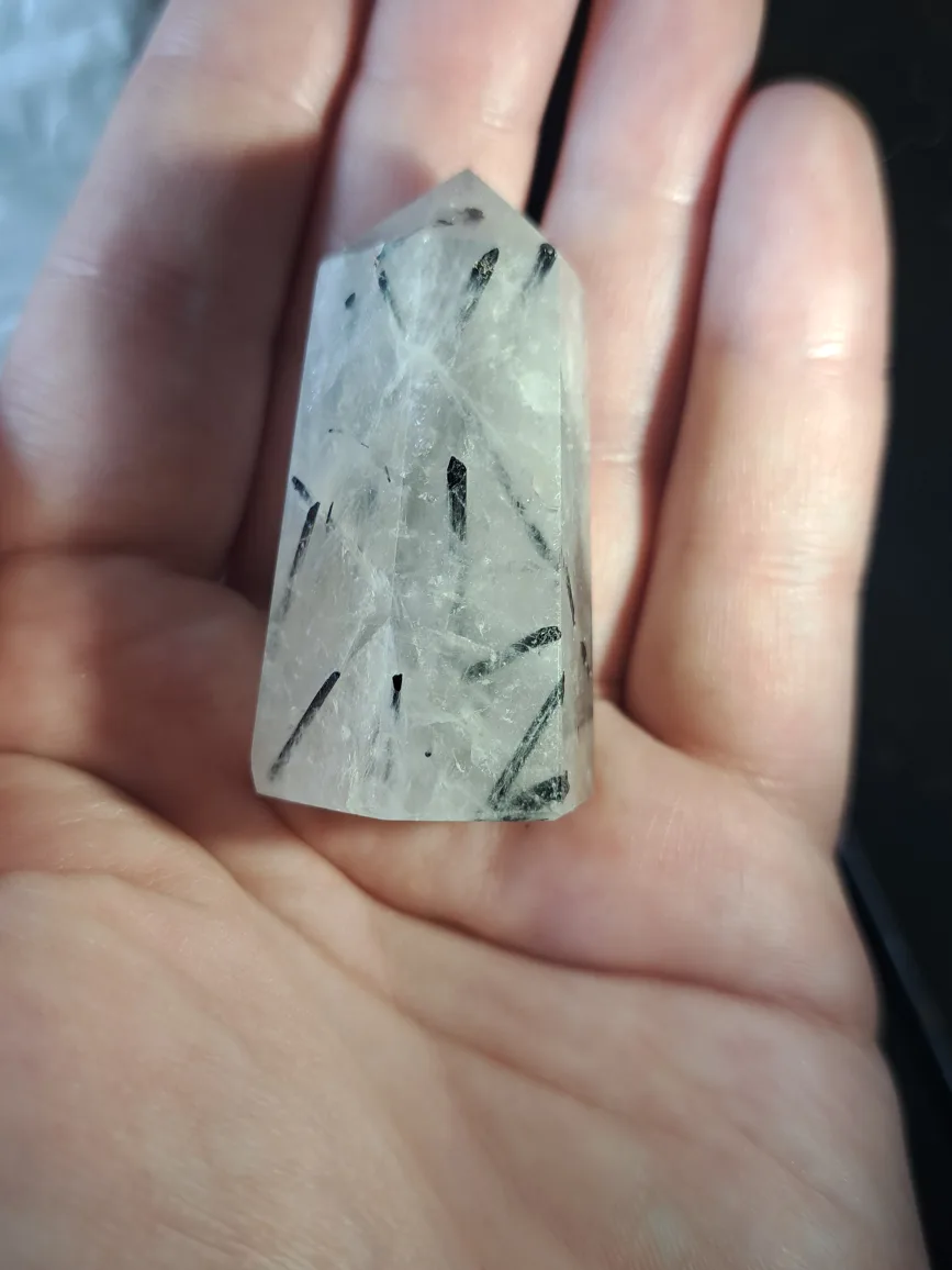 Tourmalated Quartz Crystal Tower thumbnail