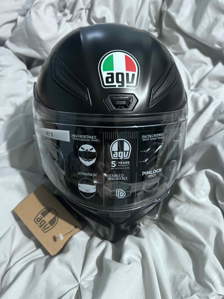 AGV K1 S Matte Black Helmet - Brand New - photo 2
