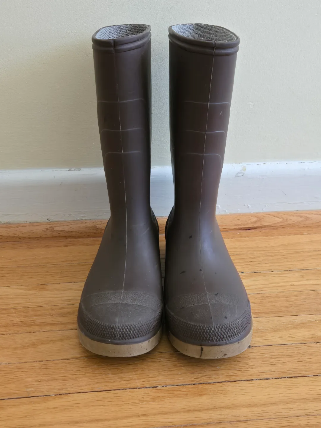 Brown Rain Boots - Size 6 - Made in Canada thumbnail