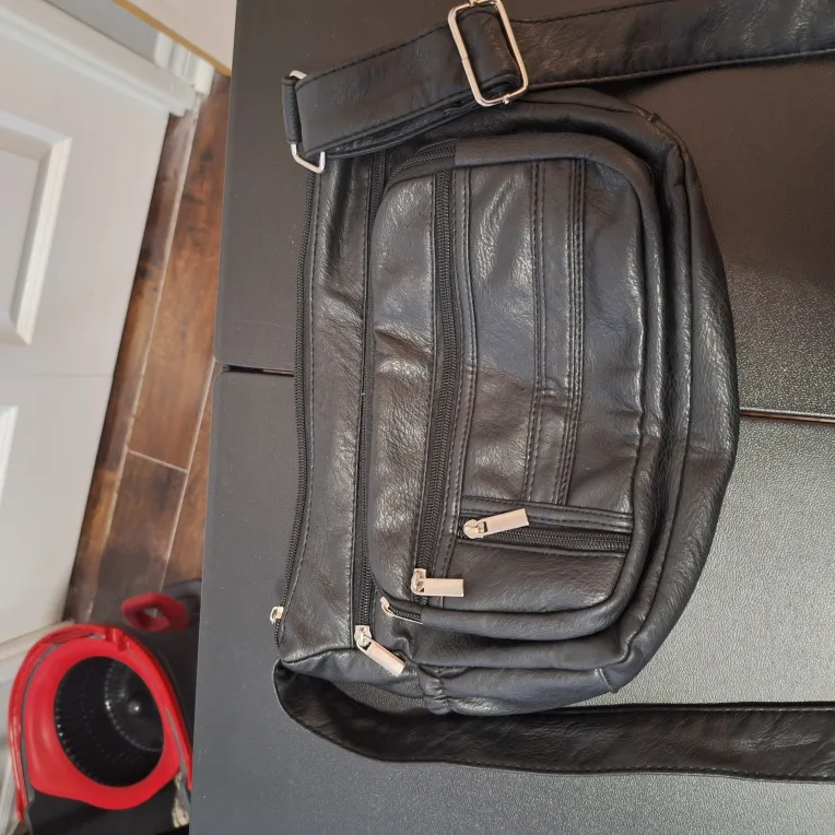 Black Leather Crossbody Bag thumbnail