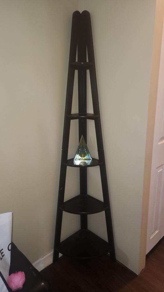 Dark Brown Corner Shelf - 5 Tier - photo 2