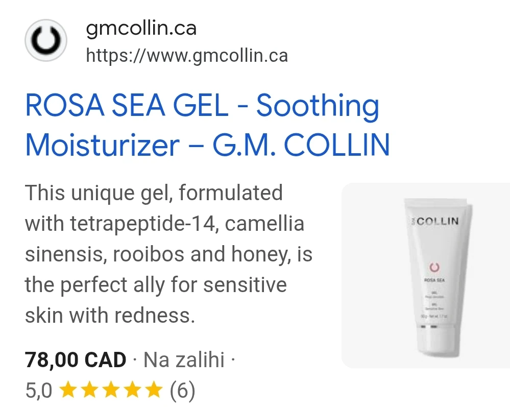 G.M. Collin Rosa Sea Gel - Soothing Moisturizer - photo 2