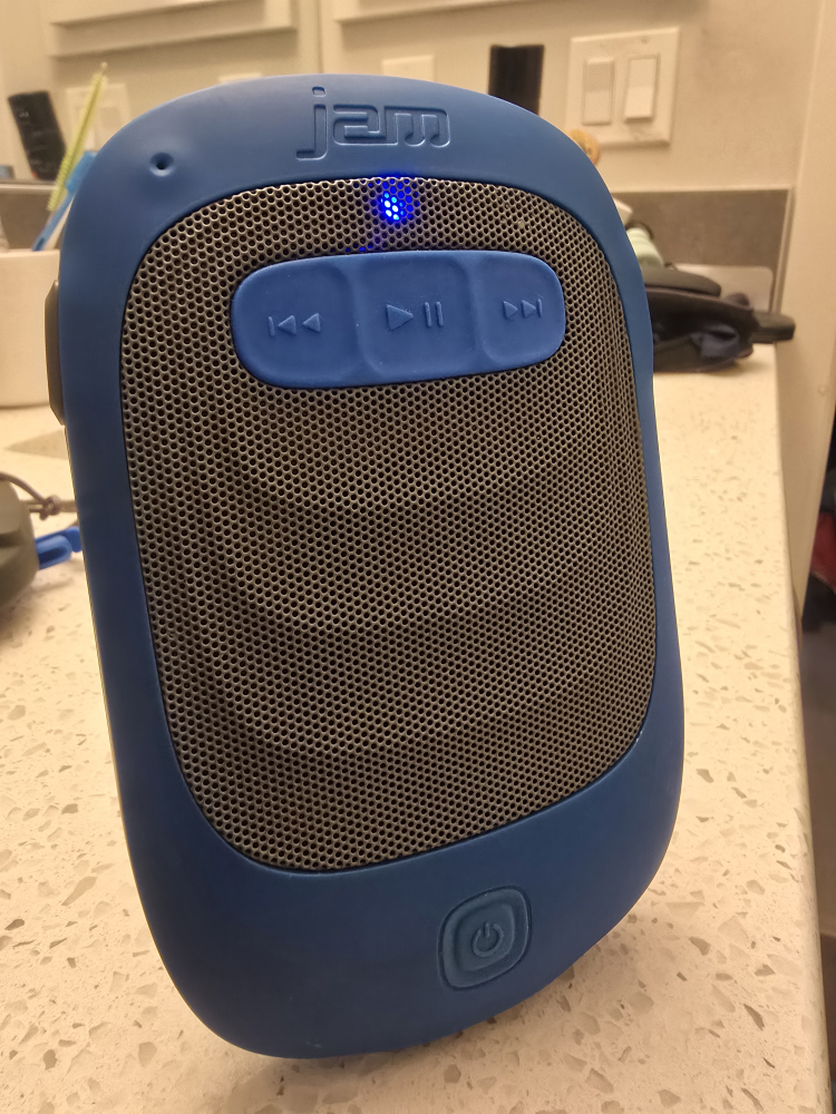 HMDX Jam Splash Shower Bluetooth Speaker - Blue - photo 2