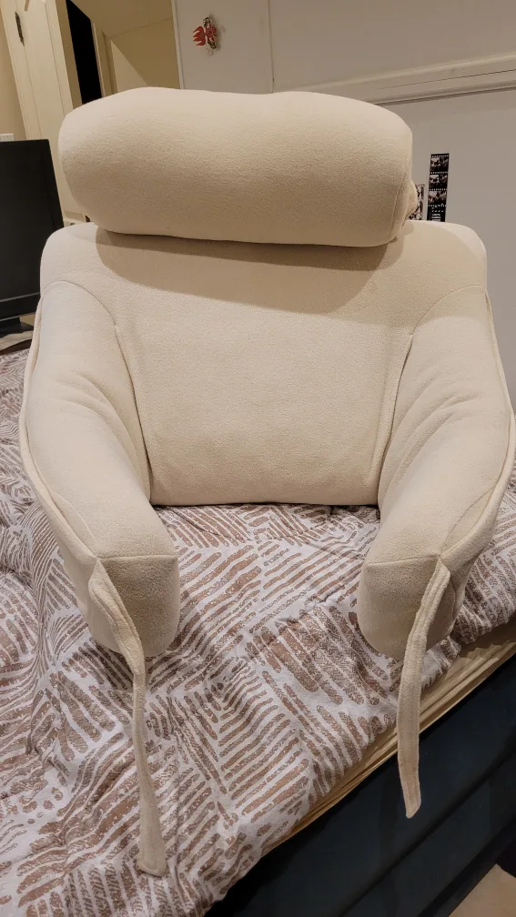 Ivory Reading Pillow with Neck Support image indicator(3)