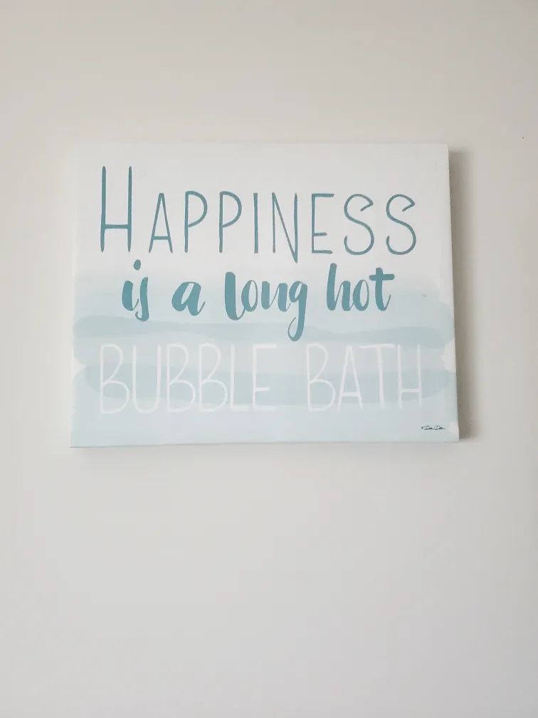 Happiness Bubble Bath Canvas Wall Art thumbnail