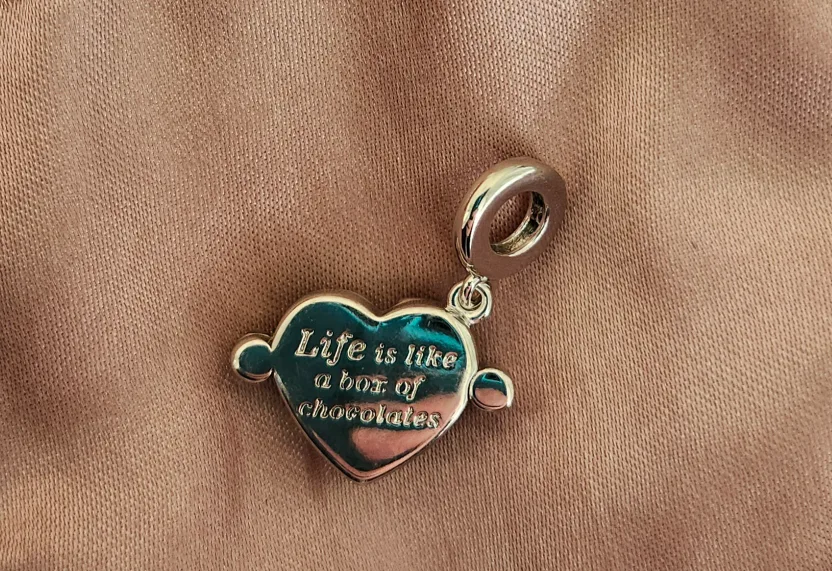 Life is like a Box of chocolates Heart Charm image indicator(2)