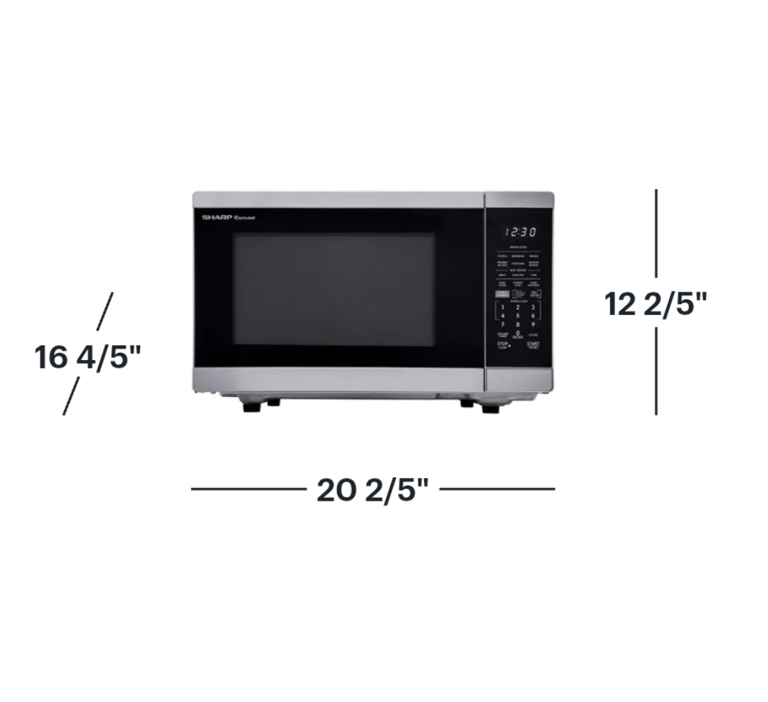 Sharp - 1.4 cu. ft. 1100W Smart Microwave Works with Alexa - photo 3