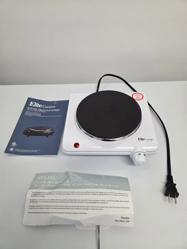 Elite Cuisine Electric Single Burner ESB-301F image indicator(2)