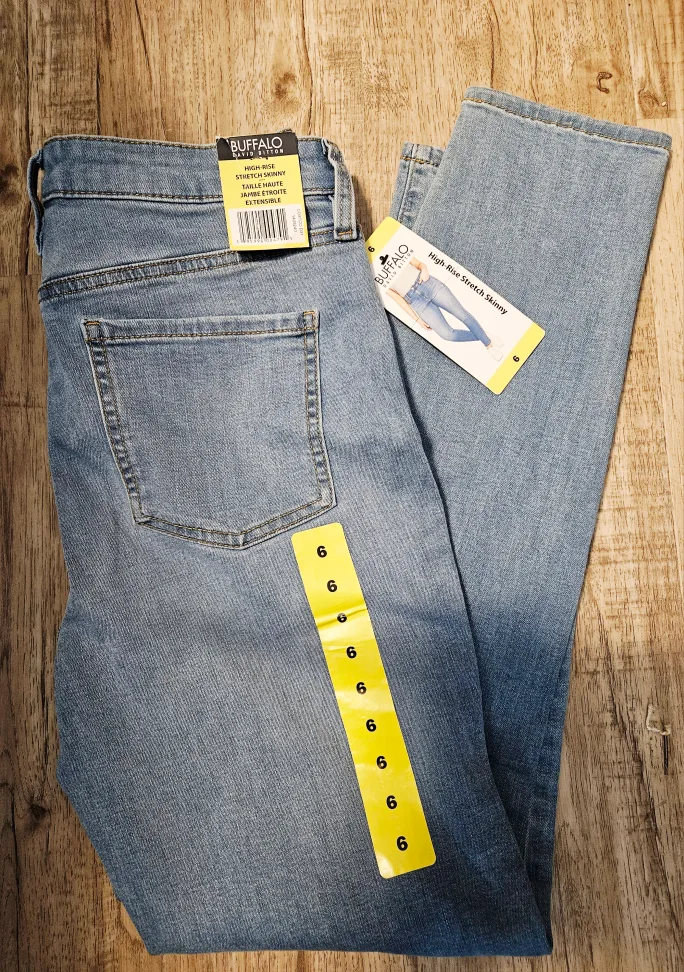 Buffalo David Bitton High-Rise Stretch Skinny Jeans - Size 6 thumbnail