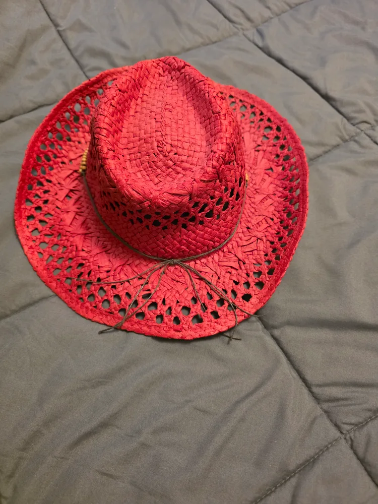 Two Stylish Hats - Black & Red image indicator(3)