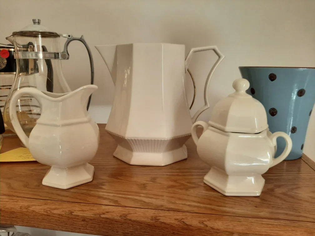 Independence Ironstone pitcher, Creamer & sugar bowl thumbnail