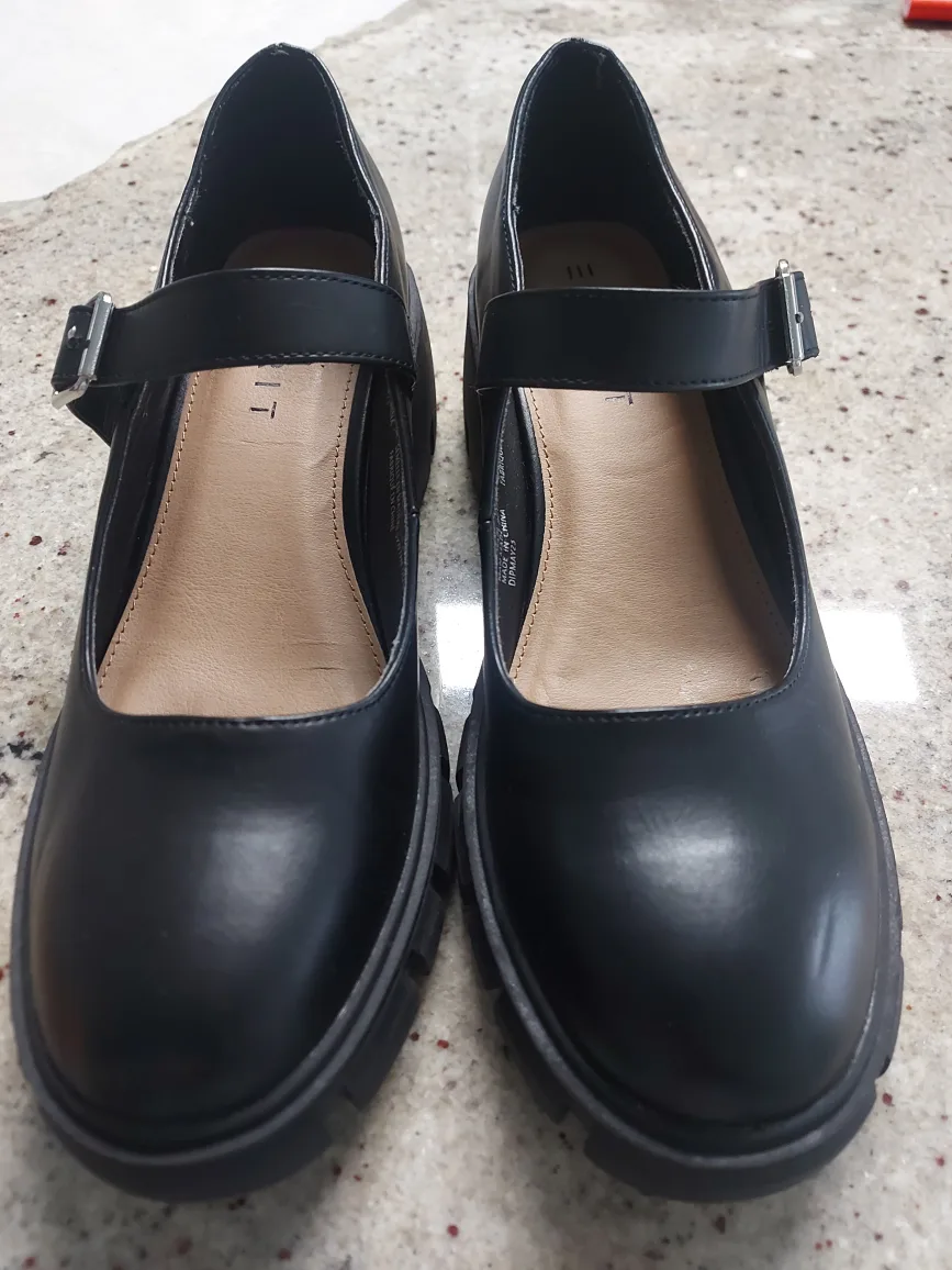 Esprit Black Mary Jane Platform Shoes - Size 8.5 thumbnail