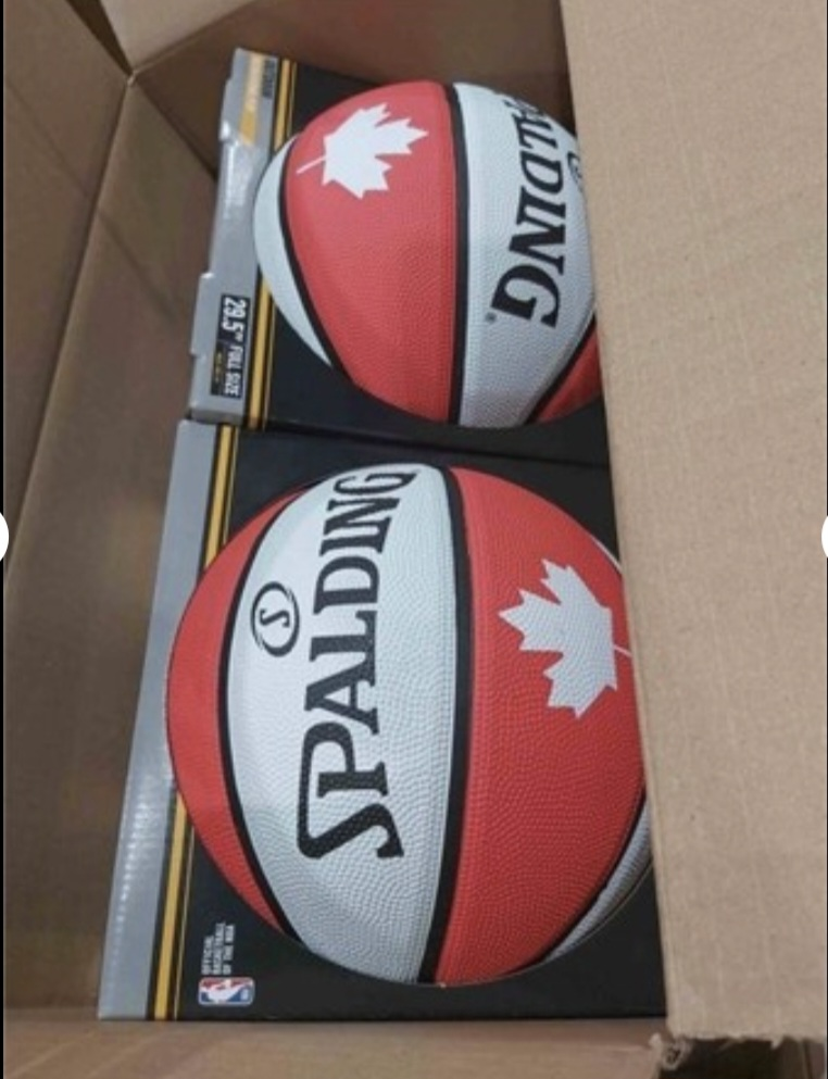 New Spalding Official Toronto Raptors Red & White Basketball - photo 2