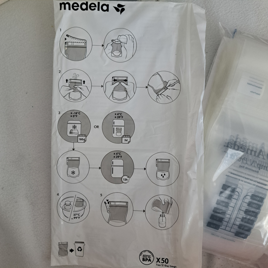 Amenda & Medela Breast Milk Storage Bags - photo 3