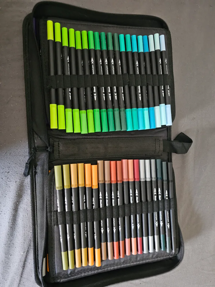 Duel Tip Marker Set - 120 Colours image indicator(2)