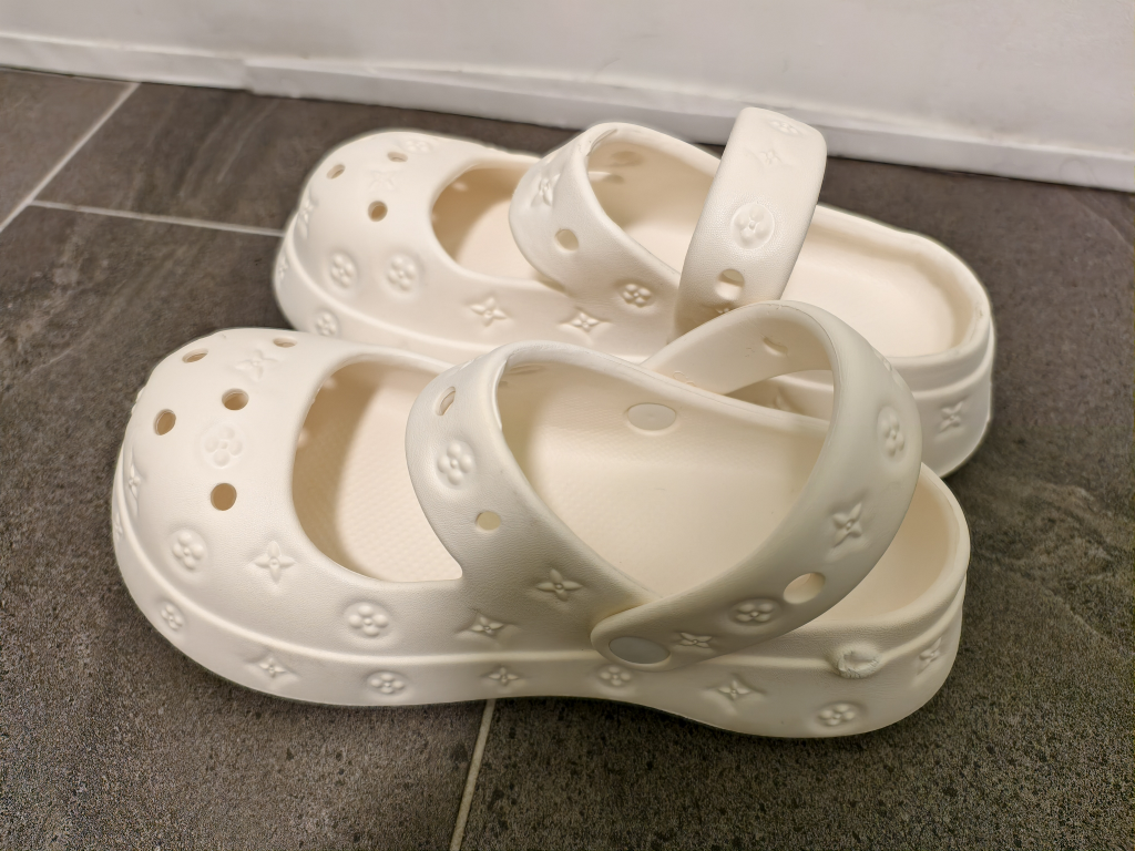 White Clogs Size 9