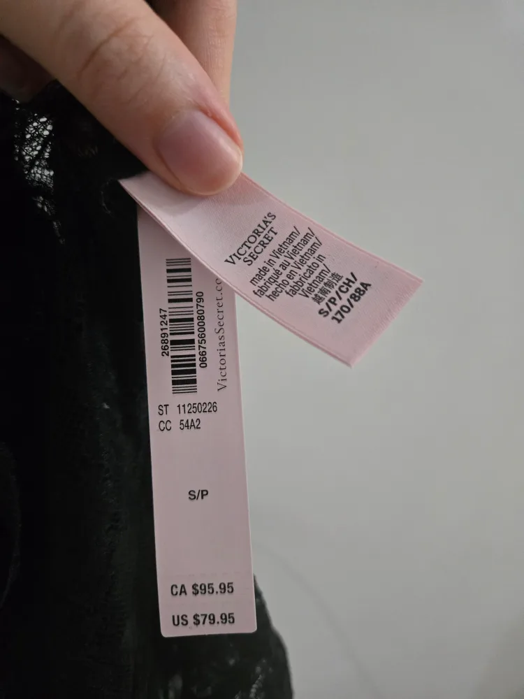 BLACK BNWT Victoria's Secret lace crotchless bodysuit image indicator(2)