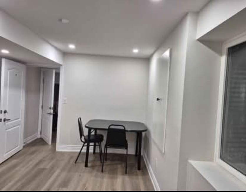 one  bedroom ,hall & kitchen basement apartment for rent