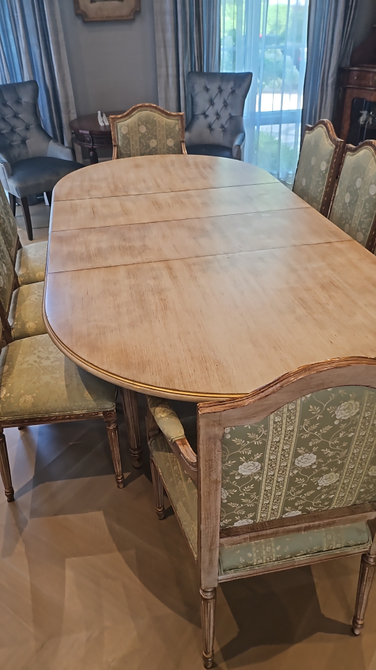 Vintage Floral Dining Chairs - Set of 8 - photo 5