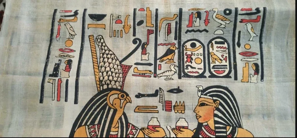 Egyptian papyrus art image indicator(2)