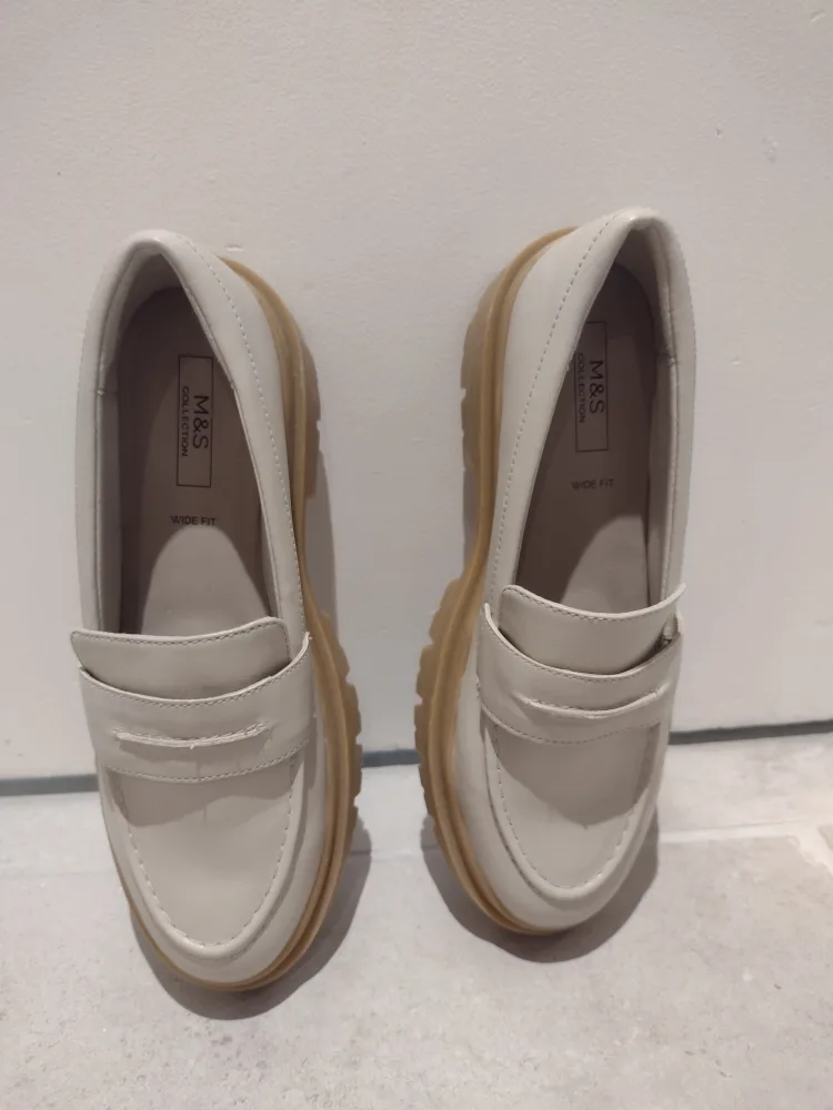 M&S Collection Wide Fit Loafers - Size 7 thumbnail