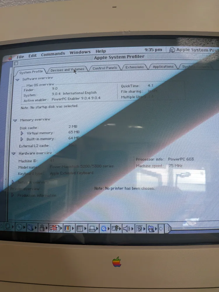 Rare Macintosh Performa 5200CD, Upgraded image indicator(3)