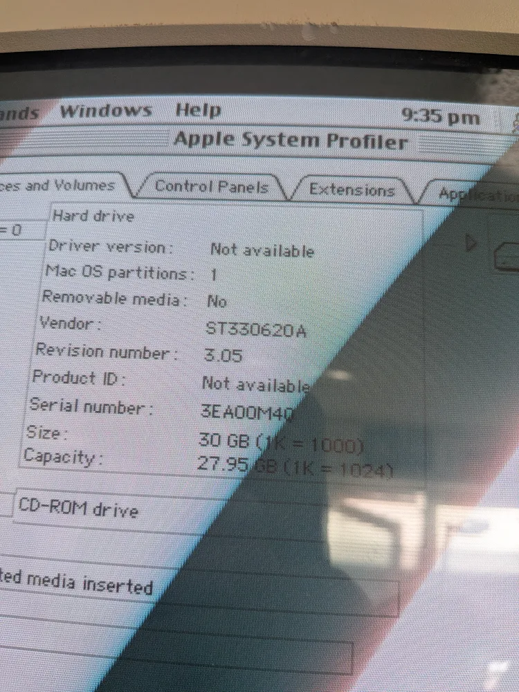 Rare Macintosh Performa 5200CD, Upgraded image indicator(4)