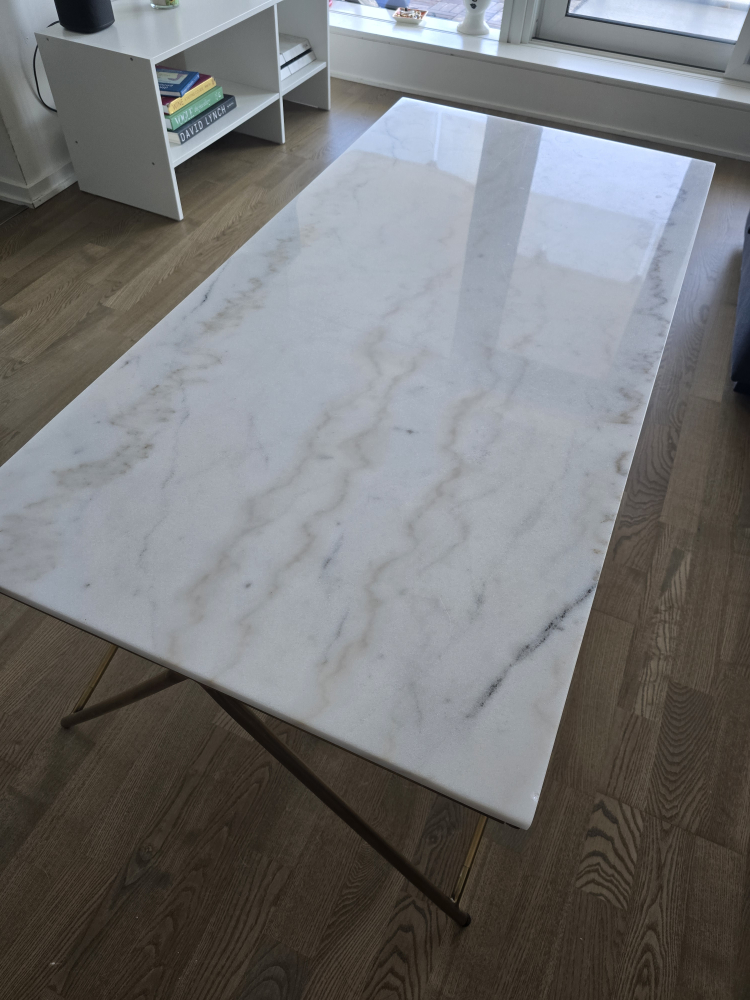 Large Structube Marble Coffee Table