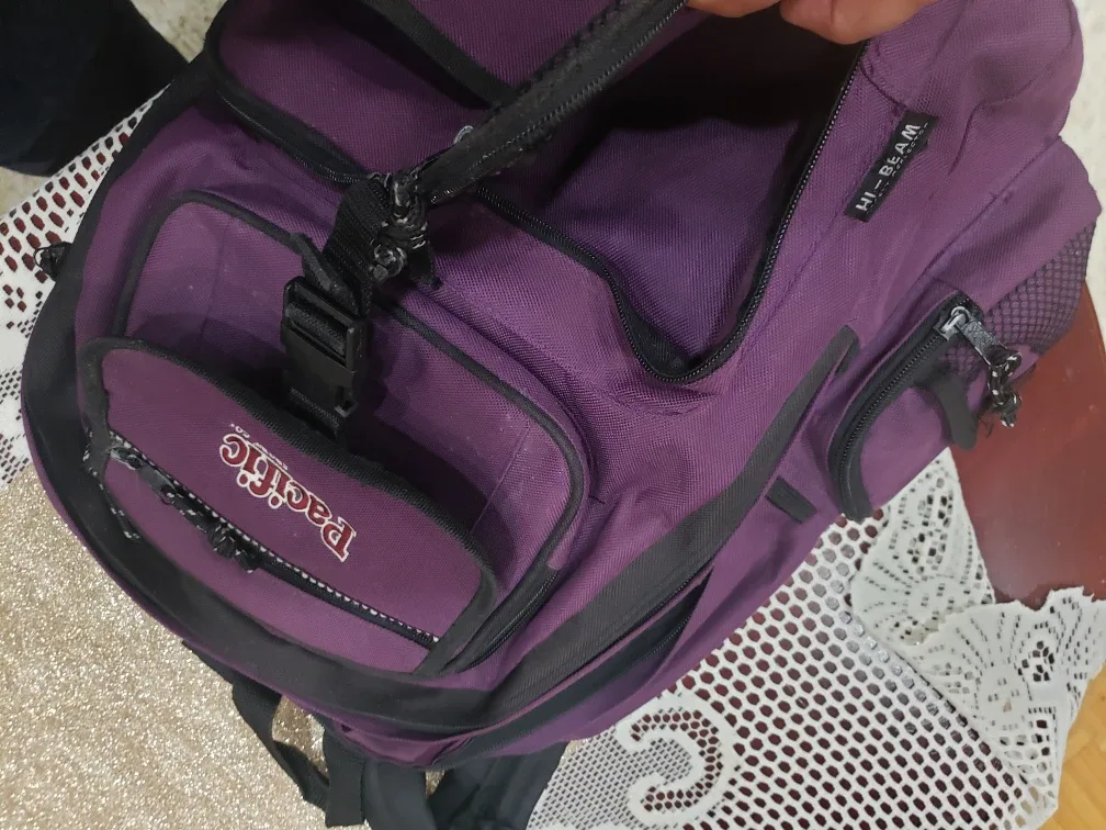 Pacific Gear Co. Backpack - Purple and bonus gift image indicator(6)