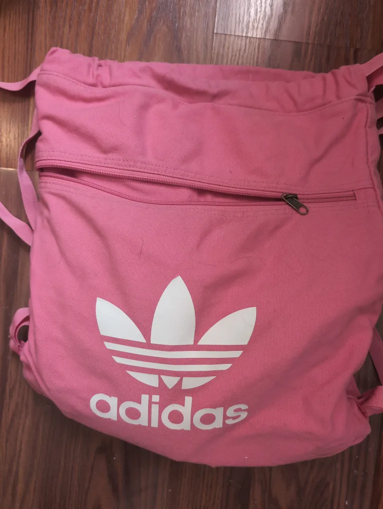Adidas Pink Cloth Backpack thumbnail