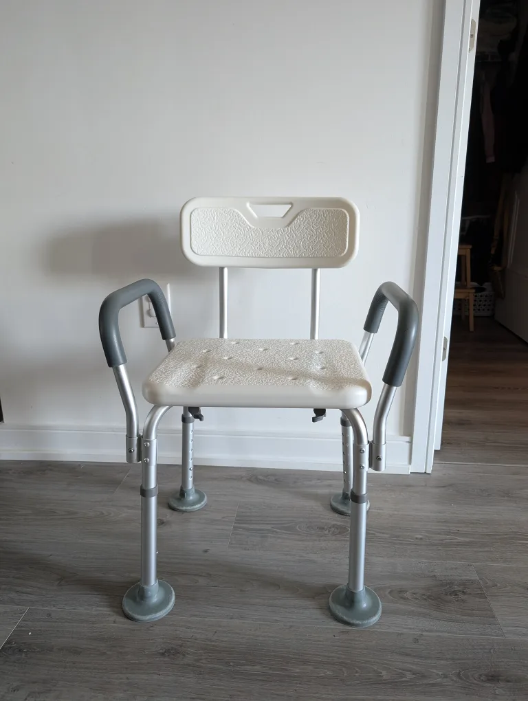 Adjustable Bath and Shower Chair with Back thumbnail