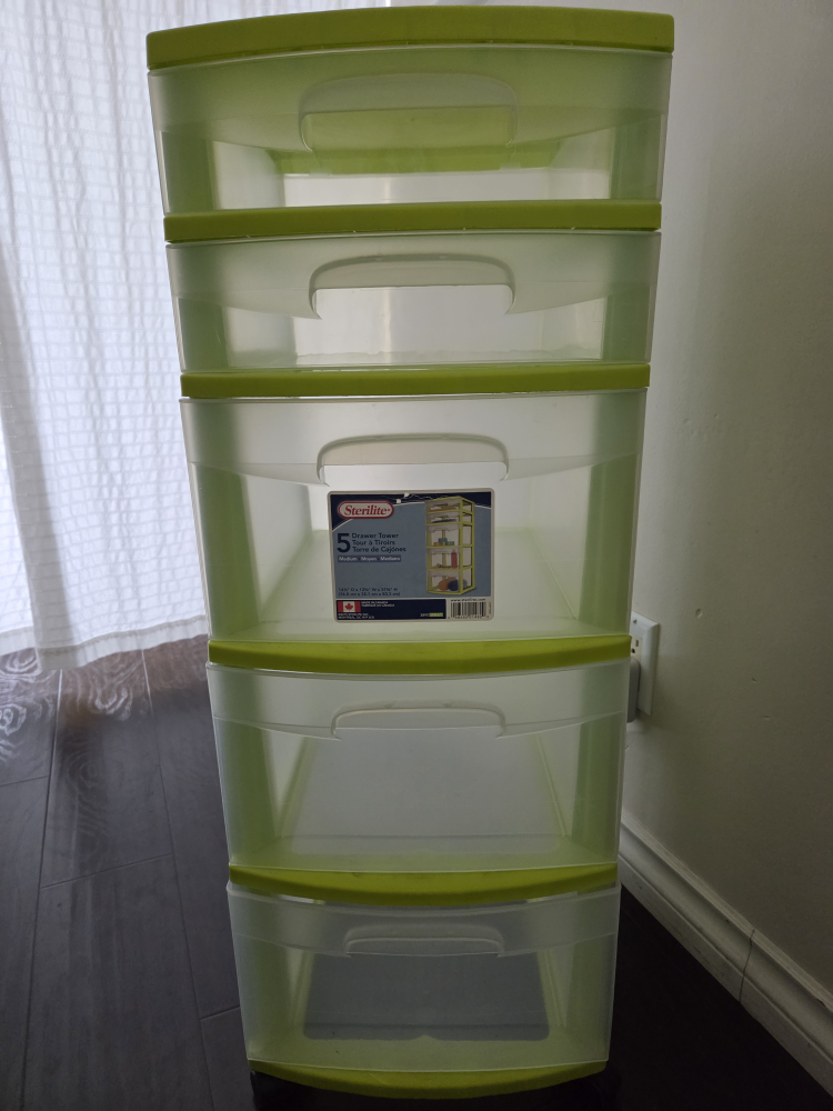 Sterilite 5 Drawer Tower - Lime Green - photo 3