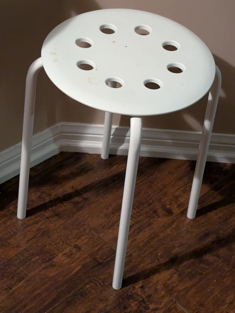 IKEA Marius Stool - White thumbnail