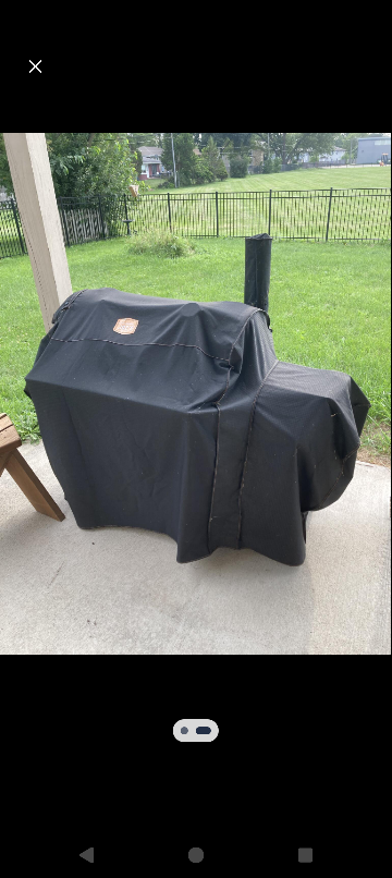 longhorn reverse flow charcoal smoker - photo 2