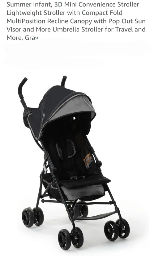 Summer Infant 3D Mini Convenience Stroller - Lightweight thumbnail