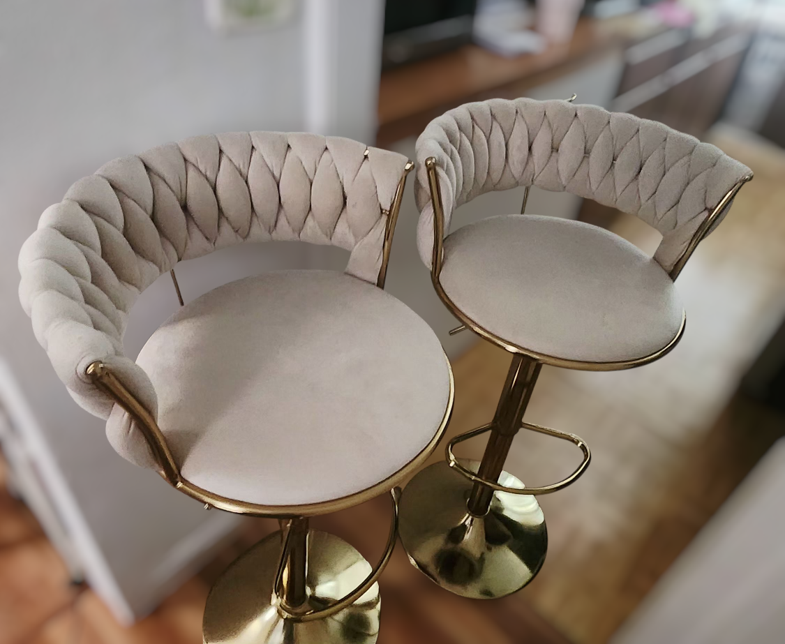 Set of 2 Swivel Bar Stools