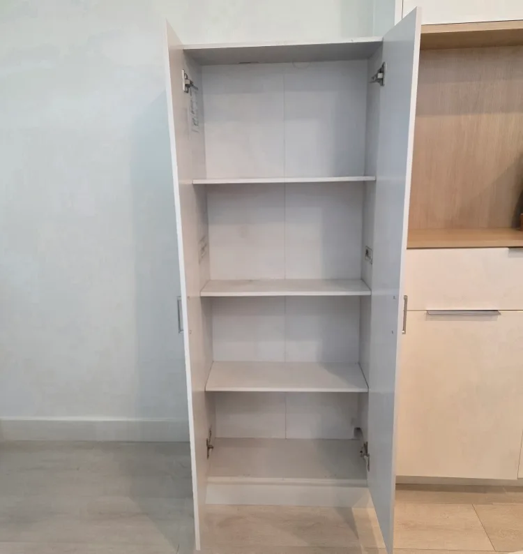 Sauder White Bookcase Storage Cabinet - New in Box! image indicator(4)