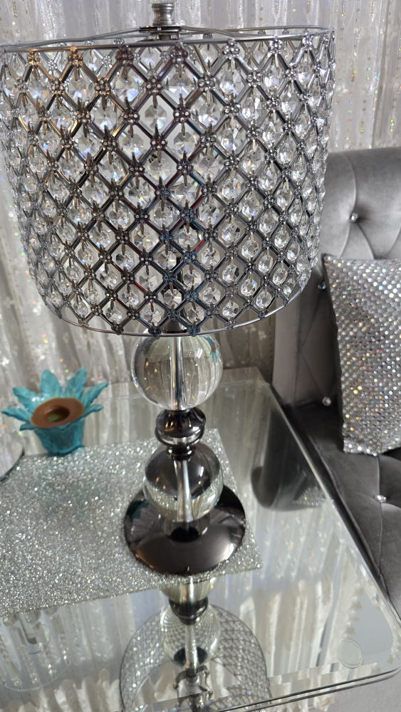 Crystal and Glass Table Lamp - photo 2