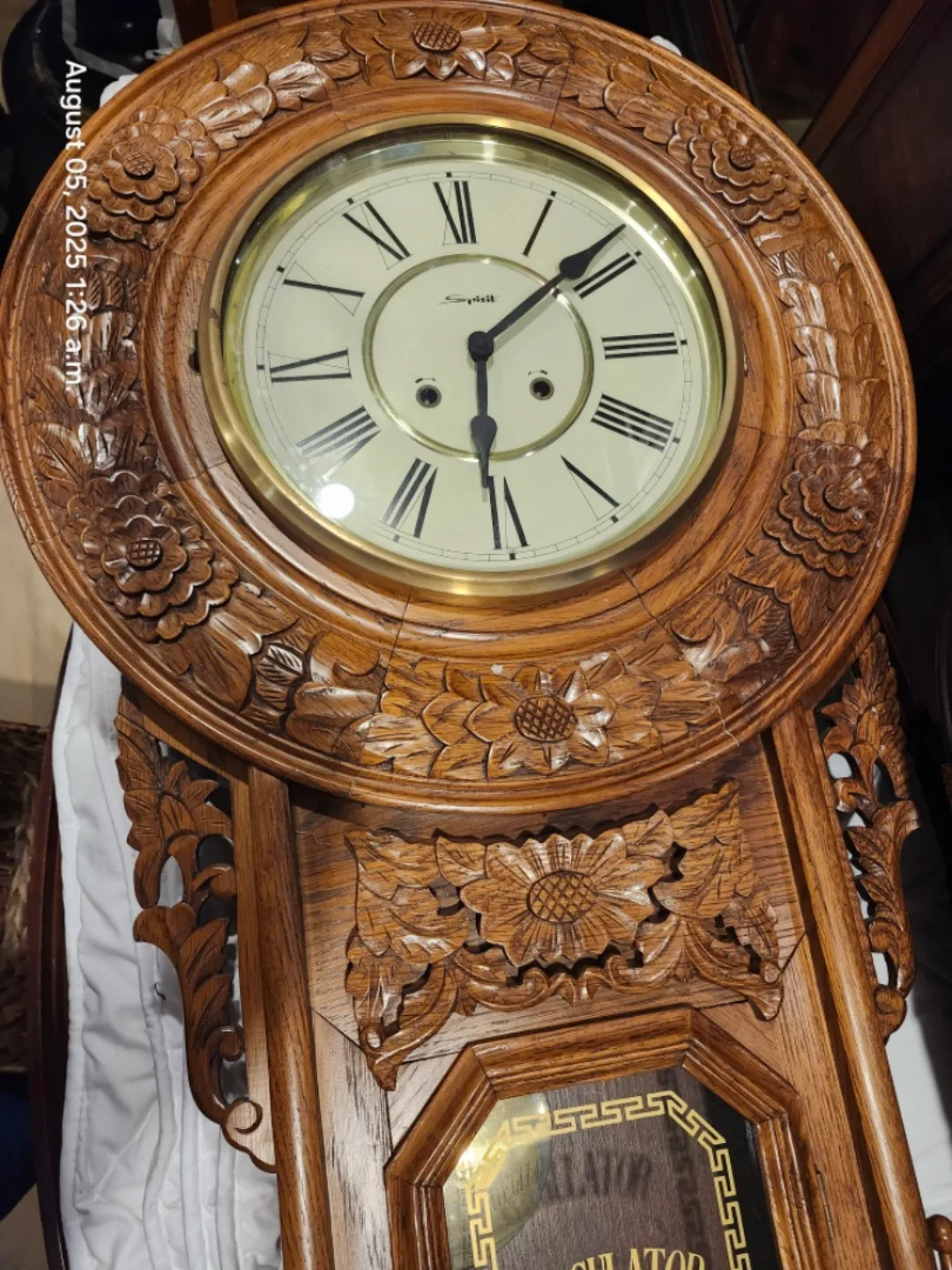 Antique Sangalli Regulator Wall Clock thumbnail