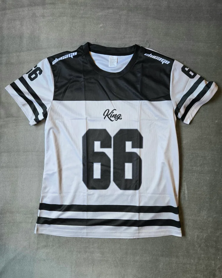 Men's Casual Short Sleeve Jersey Style Tops Size: Large image indicator(5)